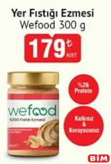 WEFOOD YER YERFISTIĞI EZMESİ 300 G fiyat ve kampanya bilgisi